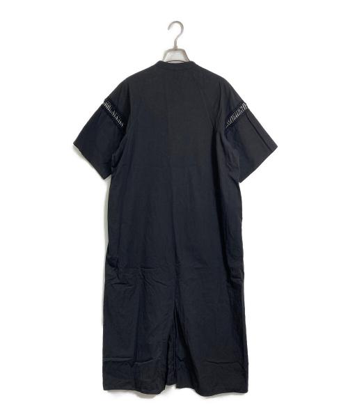 normment（ノーメント）normment (ノーメント) レース切替ワンピース ブラック サイズ:実寸参照の古着・服飾アイテム