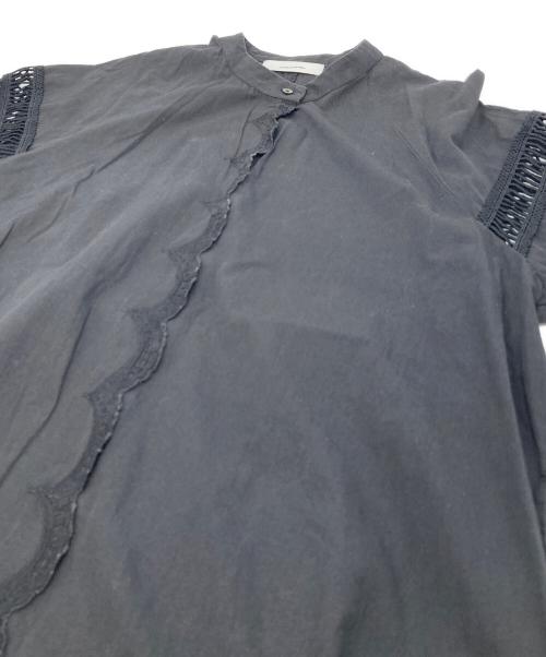 normment（ノーメント）normment (ノーメント) レース切替ワンピース ブラック サイズ:実寸参照の古着・服飾アイテム