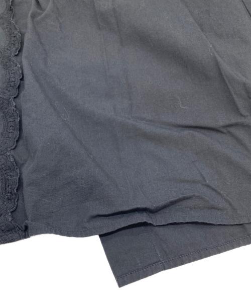 normment（ノーメント）normment (ノーメント) レース切替ワンピース ブラック サイズ:実寸参照の古着・服飾アイテム