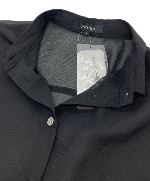 UNTITLED（アンタイトル）UNTITLED (アンタイトル) クラリティーポココ　長袖シャツ ブラック サイズ:XS 未使用品の古着・服飾アイテム