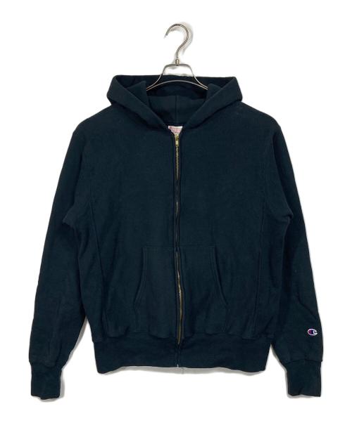 Champion（チャンピオン）Champion (チャンピオン) リバースウィーブパーカー　ネイビー　USA製　赤タグ ネイビー サイズ:XLの古着・服飾アイテム