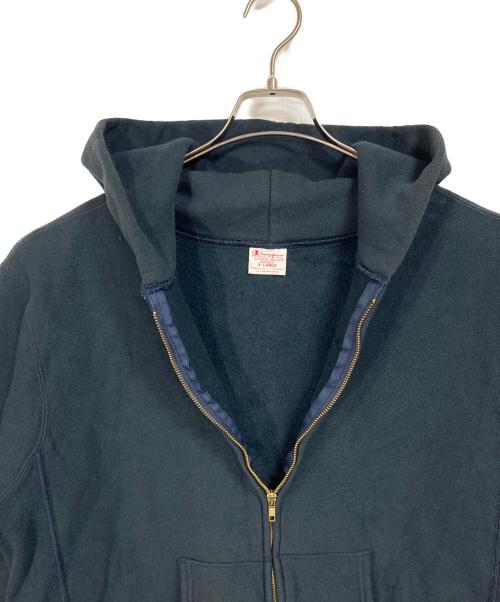 Champion（チャンピオン）Champion (チャンピオン) リバースウィーブパーカー　ネイビー　USA製　赤タグ ネイビー サイズ:XLの古着・服飾アイテム