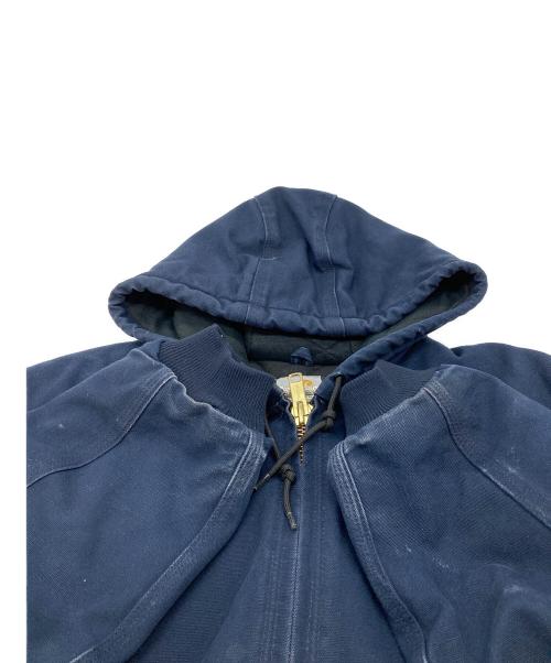 CarHartt（カーハート）CarHartt (カーハート) USA製 企業ロゴアクティブジャケット ネイビー サイズ:XL（実寸参照）の古着・服飾アイテム