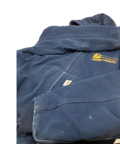 CarHartt（カーハート）CarHartt (カーハート) USA製 企業ロゴアクティブジャケット ネイビー サイズ:XL（実寸参照）の古着・服飾アイテム