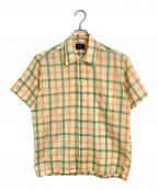 Searsシアーズ）の古着「【古着】60’S-70’S USA製半袖チェックシャツ　PERMA-PREST　」｜ベージュ