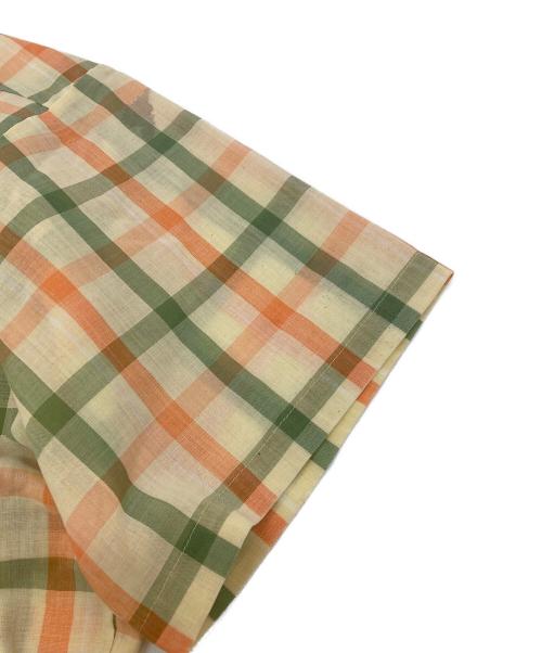 Sears（シアーズ）Sears (シアーズ) 【古着】60’S-70’S USA製半袖チェックシャツ　PERMA-PREST　 ベージュ サイズ:Mの古着・服飾アイテム