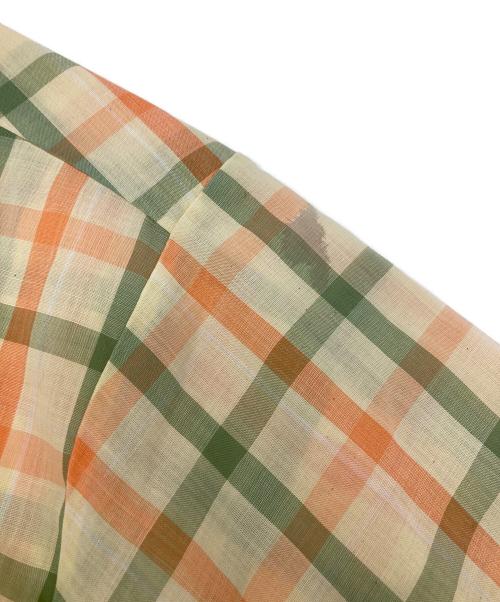 Sears（シアーズ）Sears (シアーズ) 【古着】60’S-70’S USA製半袖チェックシャツ　PERMA-PREST　 ベージュ サイズ:Mの古着・服飾アイテム