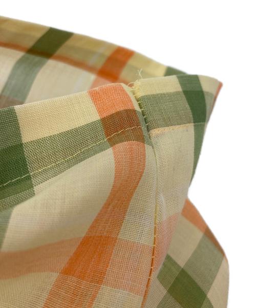 Sears（シアーズ）Sears (シアーズ) 【古着】60’S-70’S USA製半袖チェックシャツ　PERMA-PREST　 ベージュ サイズ:Mの古着・服飾アイテム