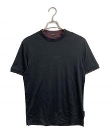 PORSCHE×BOSS（ポルシェ×ボス）の古着「スペシャルロゴ シルケットコットン Tシャツ」｜ブラック