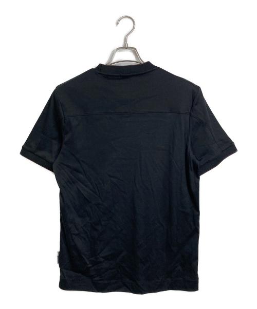 PORSCHE（ポルシェ）PORSCHE (ポルシェ) BOSS (ボス) スペシャルロゴ シルケットコットン Tシャツ ブラック サイズ:Sの古着・服飾アイテム