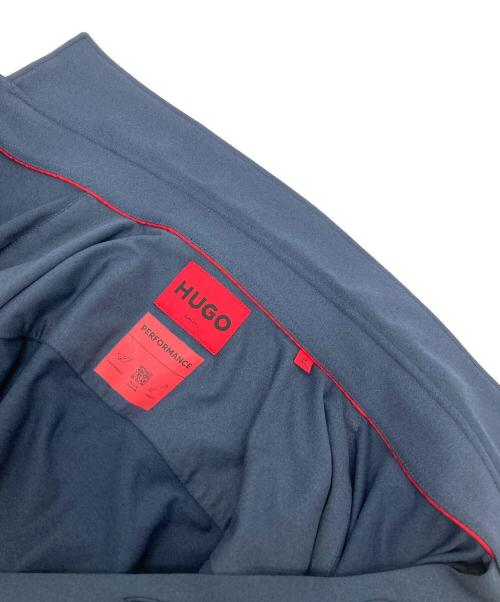 HUGO（ヒューゴ ボス）HUGO (ヒューゴ ボス) 長袖シャツ　ポリエステルシャツ ネイビー サイズ:37の古着・服飾アイテム