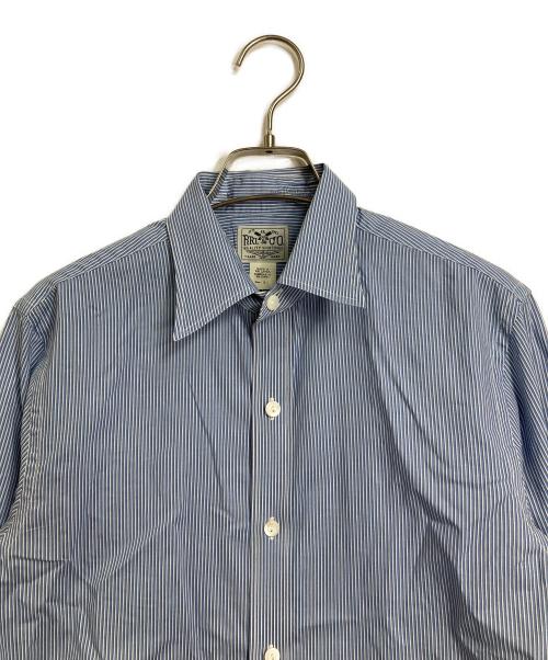 RRL（ダブルアールエル）RRL (ダブルアールエル) ストライプシャツ　コットンシャツ スカイブルー サイズ:14の古着・服飾アイテム