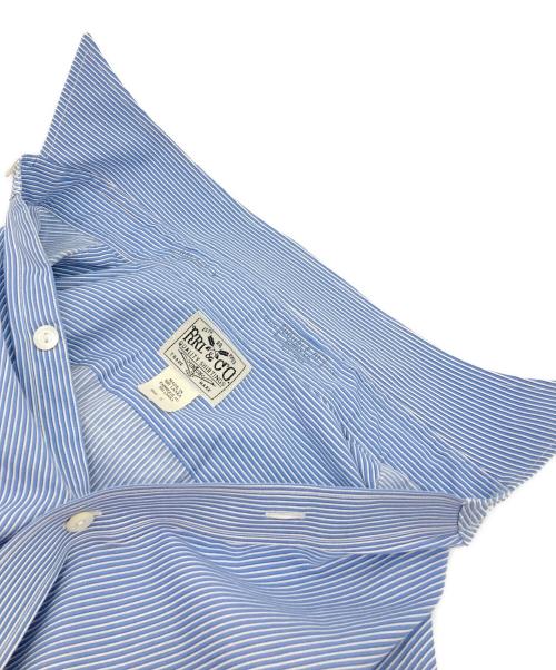 RRL（ダブルアールエル）RRL (ダブルアールエル) ストライプシャツ　コットンシャツ スカイブルー サイズ:14の古着・服飾アイテム