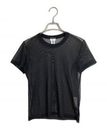 noir kei ninomiya（ノワール ケイ ニノミヤ）の古着「シアーＴシャツ」｜ブラック