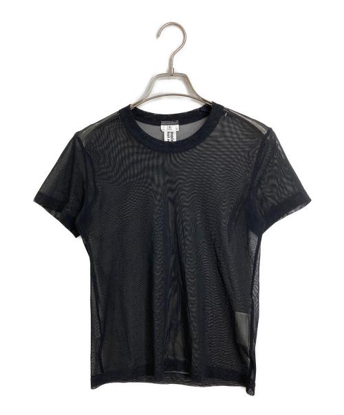 noir kei ninomiya（ノワール ケイ ニノミヤ）noir kei ninomiya (ノワール ケイ ニノミヤ) シアーＴシャツ ブラック サイズ:Sの古着・服飾アイテム