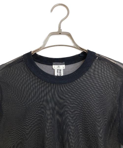 noir kei ninomiya（ノワール ケイ ニノミヤ）noir kei ninomiya (ノワール ケイ ニノミヤ) シアーＴシャツ ブラック サイズ:Sの古着・服飾アイテム