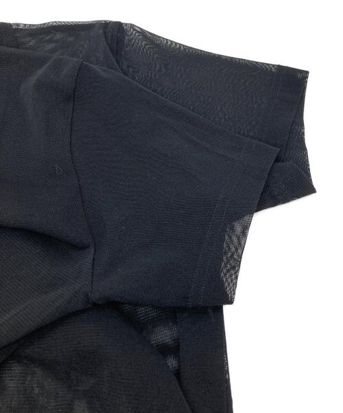 noir kei ninomiya（ノワール ケイ ニノミヤ）noir kei ninomiya (ノワール ケイ ニノミヤ) シアーＴシャツ ブラック サイズ:Sの古着・服飾アイテム