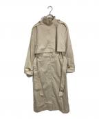 MM6 Maison Margielaエムエムシックスメゾンマルジェラ）の古着「Reversed Trench Coat トレンチコート」｜ベージュ