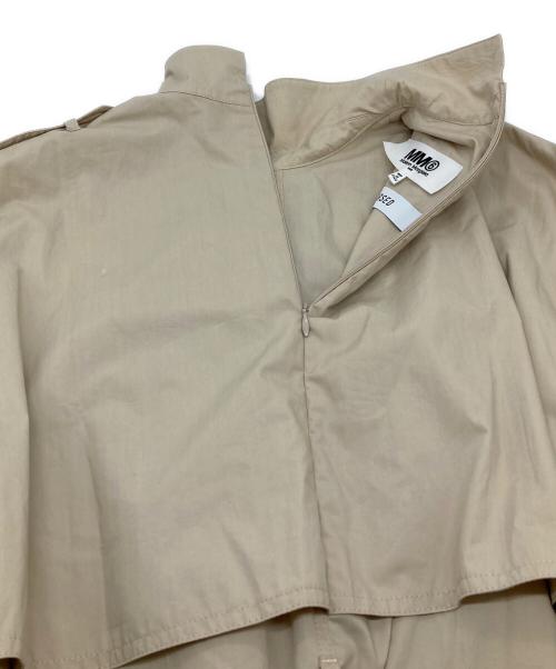MM6 Maison Margiela（エムエムシックスメゾンマルジェラ）MM6 Maison Margiela (エムエムシックスメゾンマルジェラ) Reversed Trench Coat トレンチコート ベージュ サイズ:38の古着・服飾アイテム