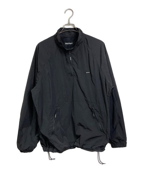 GOD SELECTION XXX（ゴッド セレクション トリプルエックス）GOD SELECTION XXX (ゴッド セレクション トリプルエックス) ハーフジップジャケット　ナイロンジャケット　ラグランジャケット ブラック サイズ:XLの古着・服飾アイテム