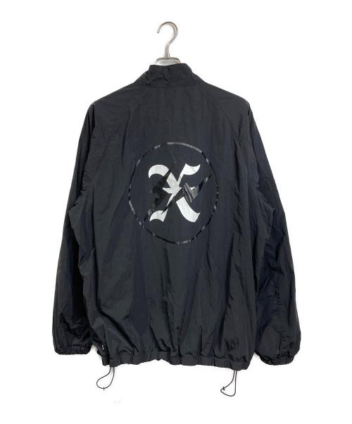 GOD SELECTION XXX（ゴッド セレクション トリプルエックス）GOD SELECTION XXX (ゴッド セレクション トリプルエックス) ハーフジップジャケット　ナイロンジャケット　ラグランジャケット ブラック サイズ:XLの古着・服飾アイテム