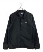 stussyステューシー）の古着「コーチジャケット」｜ブラック