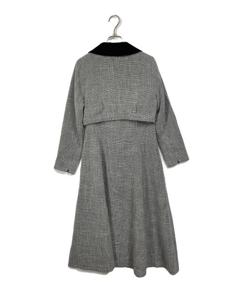 an another angelus（アンアナザーアンジェラス）an another angelus (アンアナザーアンジェラス) 別珍使いグレンチェックセットアップ グレー サイズ:Sの古着・服飾アイテム