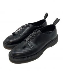 foot the coacher（フットザコーチャー）の古着「ANARCHO TIE-UP SHOES レザーシューズ」｜ブラック