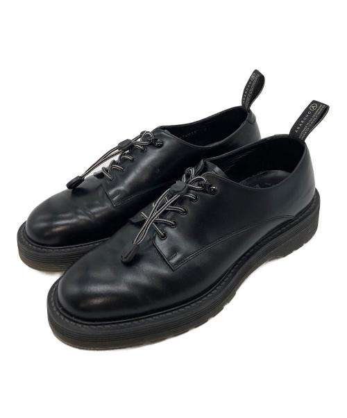foot the coacher（フットザコーチャー）foot the coacher (フットザコーチャー) ANARCHO TIE-UP SHOES レザーシューズ ブラック サイズ:US8の古着・服飾アイテム