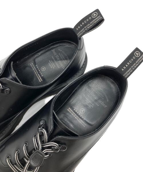 foot the coacher（フットザコーチャー）foot the coacher (フットザコーチャー) ANARCHO TIE-UP SHOES レザーシューズ ブラック サイズ:US8の古着・服飾アイテム