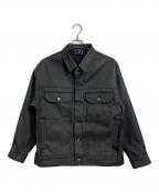 NEW BALANCEニューバランス）の古着「MET24 Denim Cardigan デニムジャケット」｜グレー