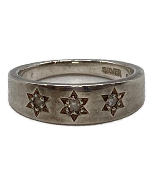 agete（アガット）agete (アガット) 三ツ星ダイヤダイヤモンド ピンキーリング　SILVER925、0.034ct シルバー サイズ:実寸参照の古着・服飾アイテム