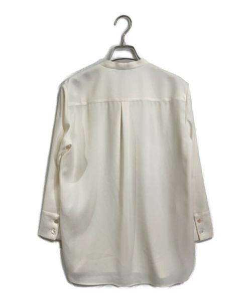 theory（セオリー）theory (セオリー) Prime Georgette Tie Blous リボンタイブラウス　日本製 アイボリー サイズ:Sの古着・服飾アイテム