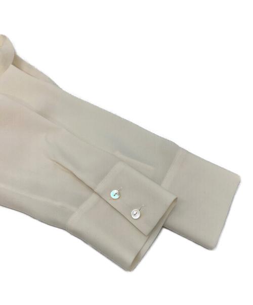 theory（セオリー）theory (セオリー) Prime Georgette Tie Blous リボンタイブラウス　日本製 アイボリー サイズ:Sの古着・服飾アイテム