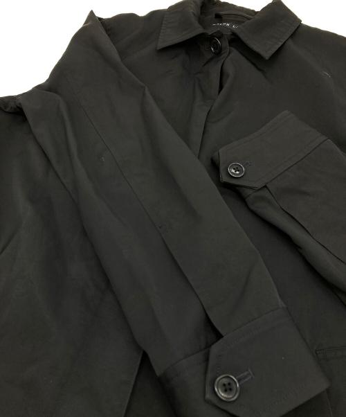 RALPH LAUREN（ラルフローレン）RALPH LAUREN (ラルフローレン) 襟裏レザーステンカラーコート ブラック サイズ:11の古着・服飾アイテム