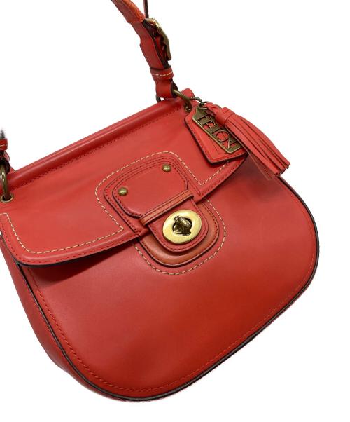 COACH（コーチ）COACH (コーチ) ターンロック ショルダーバッグ オレンジ サイズ:実寸参照の古着・服飾アイテム