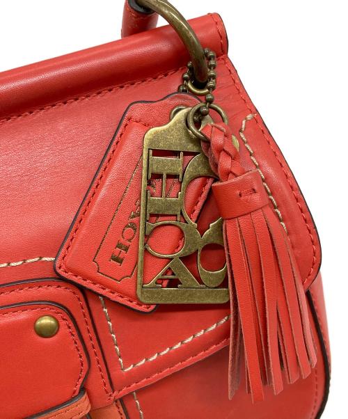 COACH（コーチ）COACH (コーチ) ターンロック ショルダーバッグ オレンジ サイズ:実寸参照の古着・服飾アイテム
