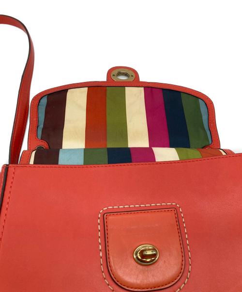 COACH（コーチ）COACH (コーチ) ターンロック ショルダーバッグ オレンジ サイズ:実寸参照の古着・服飾アイテム