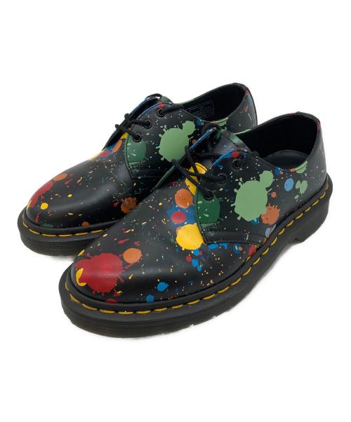 Dr.Martens（ドクターマーチン）Dr.Martens (ドクターマーチン) 1461 PAINT SPLATTER ブラック サイズ:UK3の古着・服飾アイテム