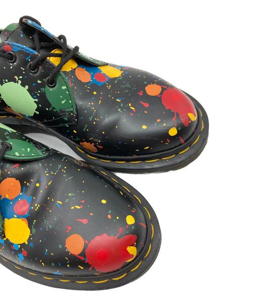 Dr.Martens（ドクターマーチン）Dr.Martens (ドクターマーチン) 1461 PAINT SPLATTER ブラック サイズ:UK3の古着・服飾アイテム