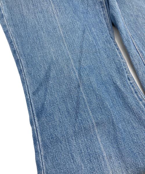 Mame Kurogouchi（マメクロゴウチ）mame kurogouchi (マメクロゴウチ) Floral Embossed Flare Jeans デニムパンツ　24SS インディゴ サイズ:2の古着・服飾アイテム