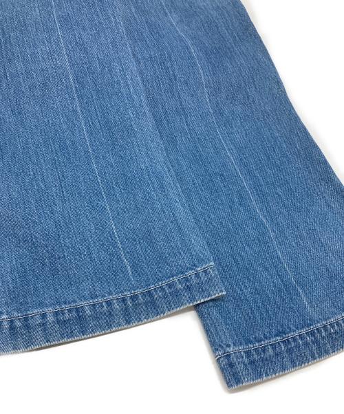 Mame Kurogouchi（マメクロゴウチ）mame kurogouchi (マメクロゴウチ) Floral Embossed Flare Jeans デニムパンツ　24SS インディゴ サイズ:2の古着・服飾アイテム