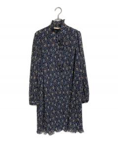 サルバトーレフェラガモ 花柄 ノースリーブ ワンピース 44 ブラック ピンク 中古・古着通販】Salvatore Ferragamo (サルヴァトーレ フェラガモ