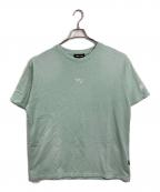 WIND AND SEAウィンダンシー）の古着「sulfur dyeing logo S/S TEE  サルファー ダイイング ロゴ ショートスリーブ ティー  半袖カットソー　Tシャツ　Tee」｜ミント