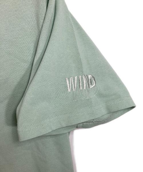 WIND AND SEA（ウィンダンシー）WIND AND SEA (ウィンダンシー) sulfur dyeing logo S/S TEE  サルファー ダイイング ロゴ ショートスリーブ ティー  半袖カットソー　Tシャツ　Tee ミント サイズ: L	の古着・服飾アイテム