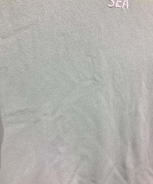 WIND AND SEA（ウィンダンシー）WIND AND SEA (ウィンダンシー) sulfur dyeing logo S/S TEE  サルファー ダイイング ロゴ ショートスリーブ ティー  半袖カットソー　Tシャツ　Tee ミント サイズ: L	の古着・服飾アイテム