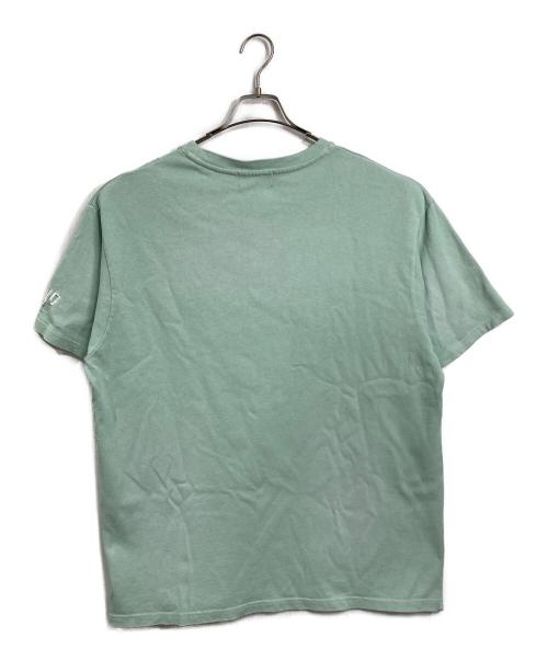 WIND AND SEA（ウィンダンシー）WIND AND SEA (ウィンダンシー) sulfur dyeing logo S/S TEE  サルファー ダイイング ロゴ ショートスリーブ ティー  半袖カットソー　Tシャツ　Tee ミント サイズ: L	の古着・服飾アイテム
