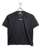 WIND AND SEAウィンダンシー）の古着「V-NECK LINE TEE  VネックラインT　半袖カットソー　Tシャツ　Tee」｜ブラック