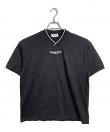 WIND AND SEA（ウィンダンシー）の古着「V-NECK LINE TEE  VネックラインT　半袖カットソー　Tシャツ　Tee」｜ブラック