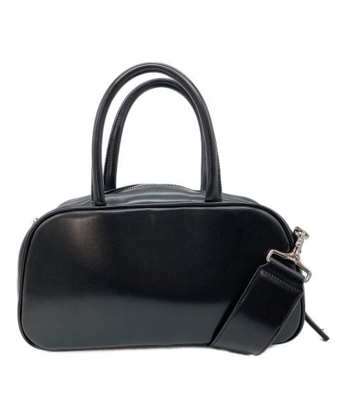 emmi atelier（エミアトリエ）emmi atelier (エミアトリエ) フェイクレザースクエアバッグ　ハンドバッグ　ショルダーバッグ　2WAYバッグ　セレモニー ブラック サイズ:実寸参照の古着・服飾アイテム